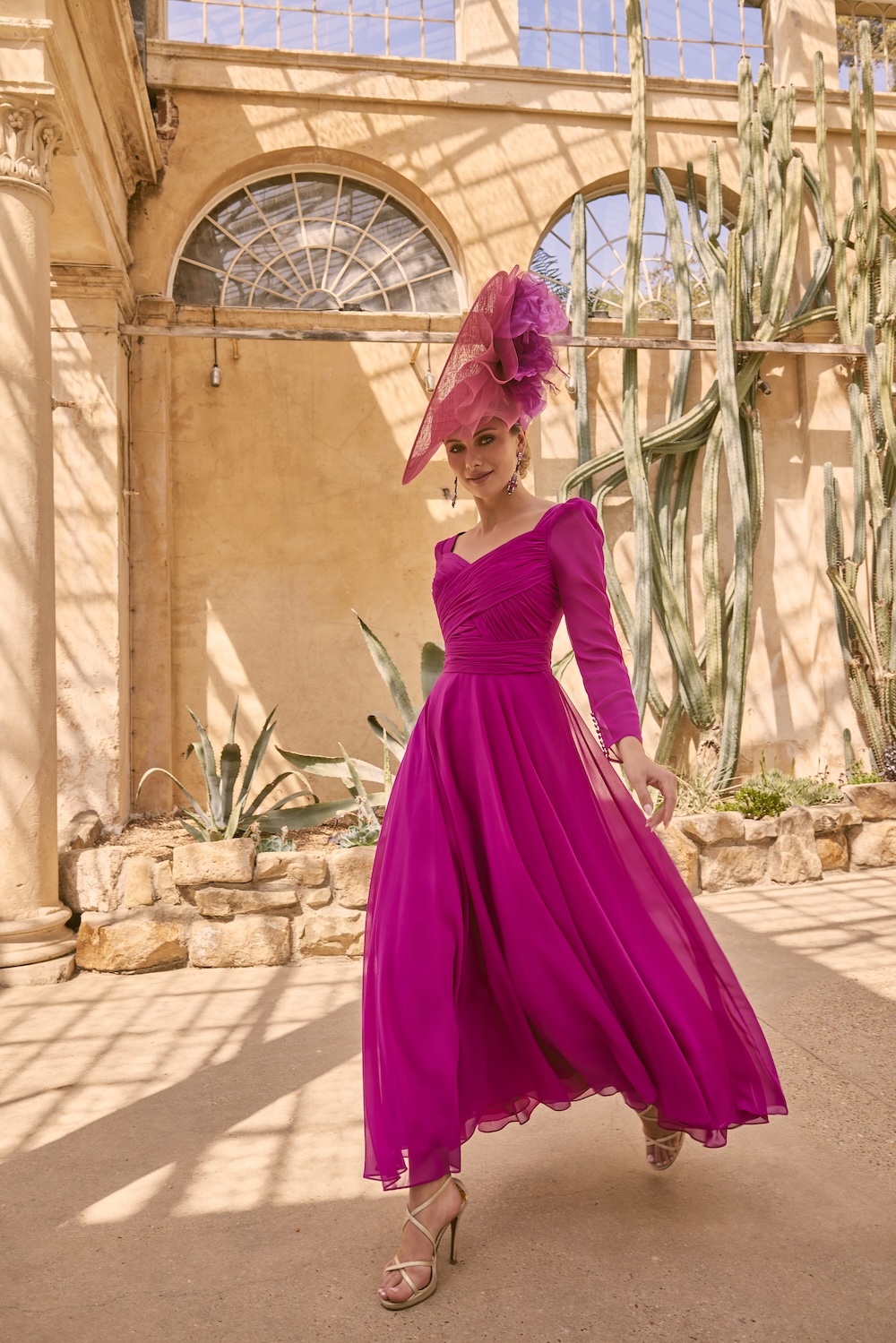 Fuschia Pink Mother Of The Bride Outfit 2024