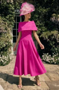 party pink Veni Infantino dress Mother of the Bride at Linzi Crawford