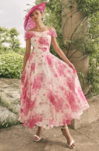 cherry blossom dress Mother of the Bride at Linzi Crawford