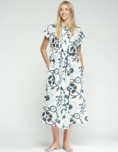 Vilagallo long patterend dress back Spring Summer 2026