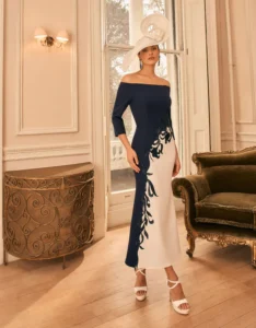 navy ivory Veni Infantino dress